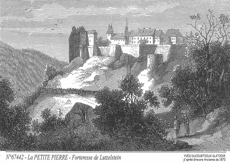 N 67442 - LA PETITE PIERRE - forteresse de lutzelstein